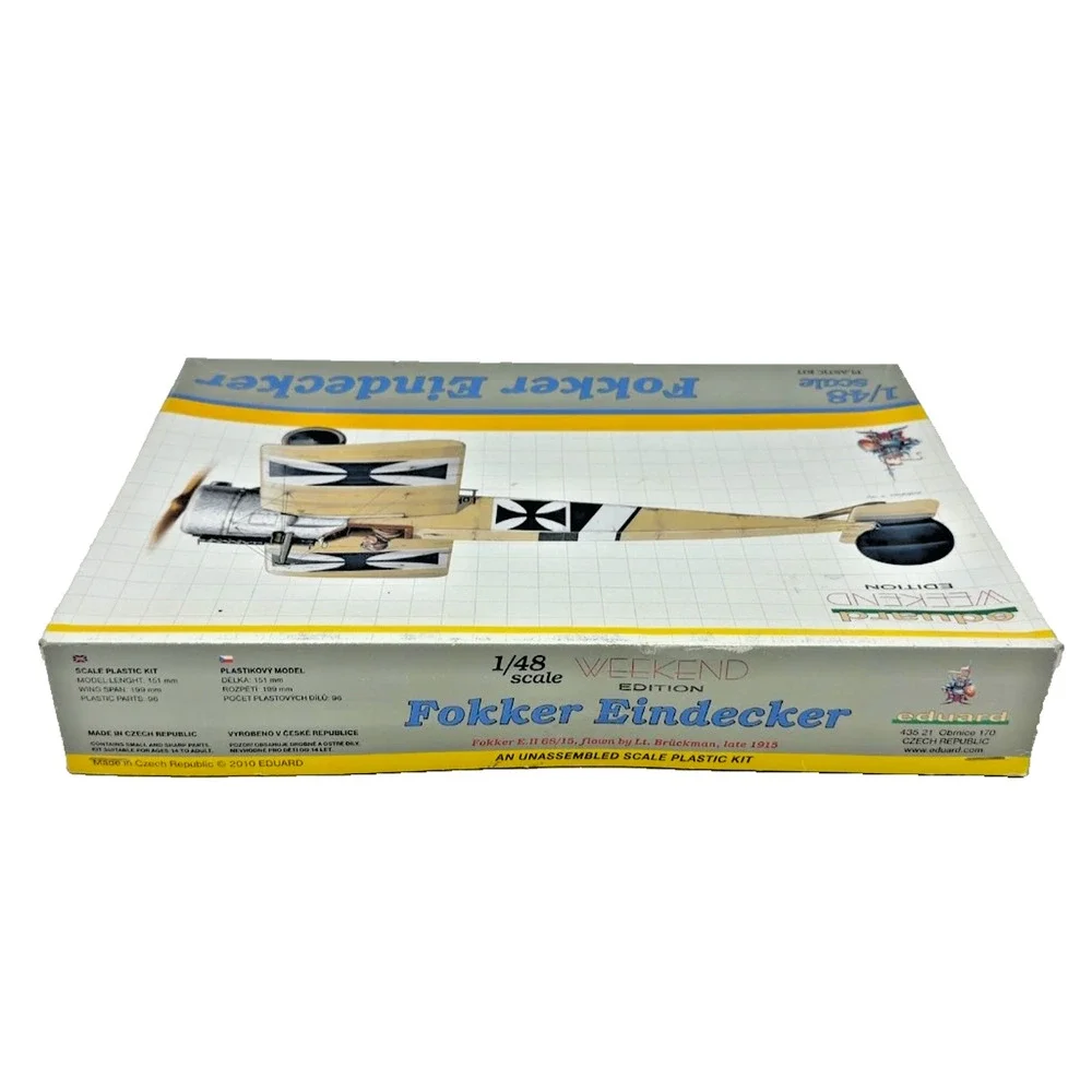 2010 Eduard Fokker Eindecker Weekend Edition 1/48 Plastic Model Kit New